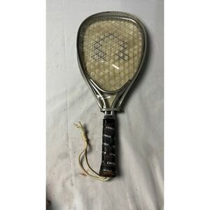Vintage Omega Killshot Mad Raq Racquetball Racquet Chrome Metal 3 7/8 Grip Cover